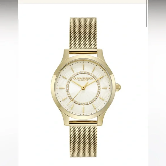 30mm Wonderlust Ivory & Gold Mesh Watch, brand new comes with box. - Picture 2 of 8